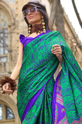 Fancy Beautiful Satin Silk Saree